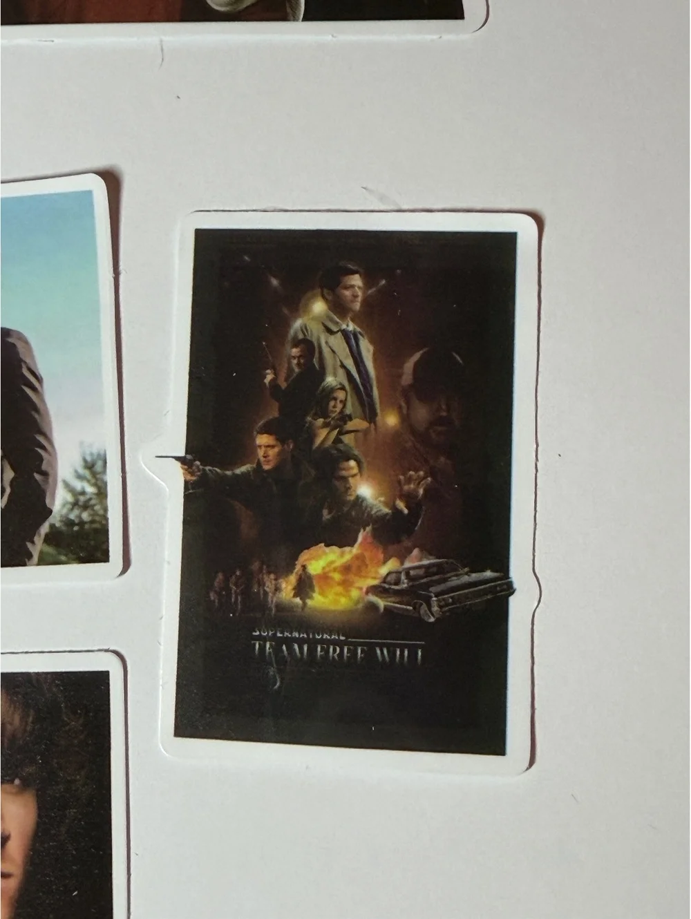 Stickers. 5 pack. Supernatural. Sam Dean Castiel